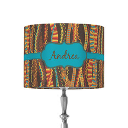 Tribal Ribbons 8" Drum Lamp Shade - Fabric (Personalized)