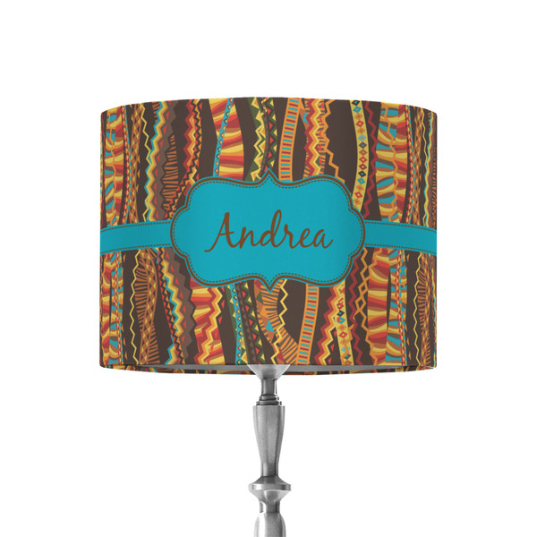 Custom Tribal Ribbons 8" Drum Lamp Shade - Fabric (Personalized)