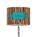 Tribal Ribbons 8" Drum Lamp Shade - Poly-film (Personalized)