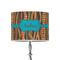 Tribal Ribbons 8" Drum Lampshade - ON STAND (Poly Film)