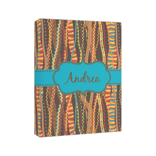 Tribal Ribbons 8x10 - Canvas Print - Angled View
