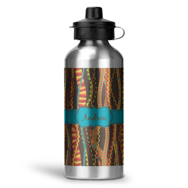 Custom Tribal Ribbons Water Bottle - Aluminum - 20 oz (Personalized)