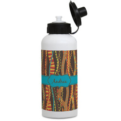 Tribal Ribbons Water Bottles - Aluminum - 20 oz - White (Personalized)