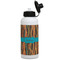 Tribal Ribbons Water Bottles - Aluminum - 20 oz - White (Personalized)