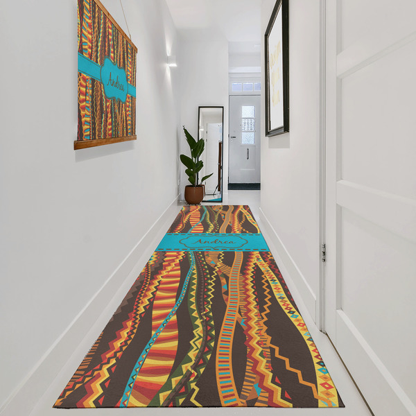 Tribal Ribbons Area Rug Sizes - In Context (vertical)