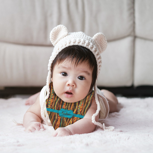 Tribal Ribbons Bandana Bib - (Lifestyle 2 girl)