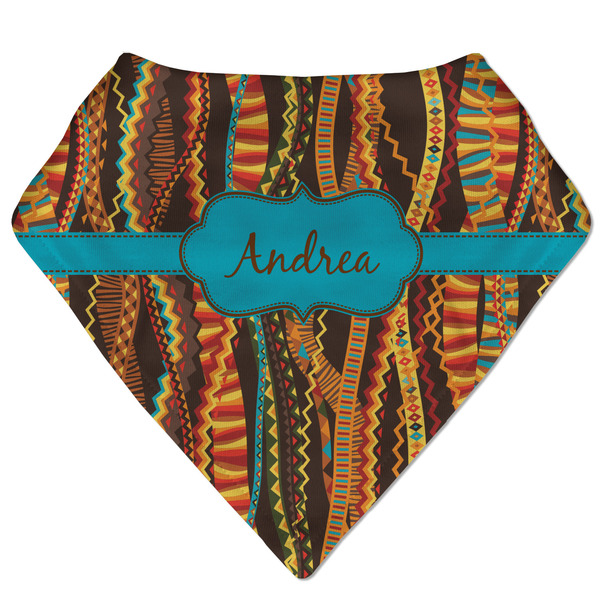 Custom Tribal Ribbons Bandana Bib (Personalized)