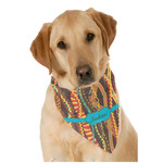Tribal Ribbons Dog Bandana Scarf w/ Name or Text