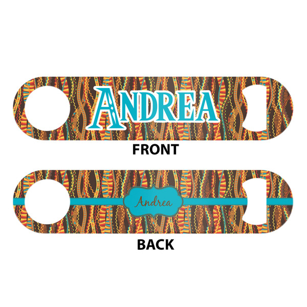 Tribal Ribbons Bar Bottle Opener - White - Approval