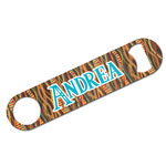 Tribal Ribbons Bar Bottle Opener w/ Name or Text