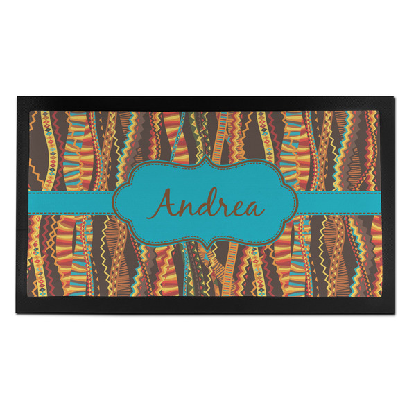 Custom Tribal Ribbons Bar Mat - Small (Personalized)