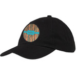 Tribal Ribbons Baseball Cap - Black (Personalized)