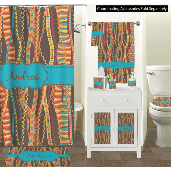 Tribal Ribbons Bathroom Scene
