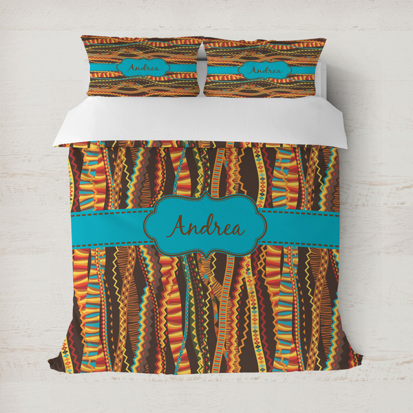 Custom Tribal Ribbons Duvet Cover (Personalized)