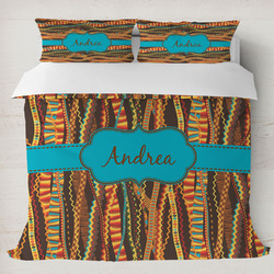 Tribal Ribbons Duvet Cover Set - King (Personalized)