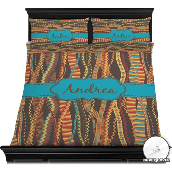 Tribal Ribbons Bedding Set (Queen) - Duvet