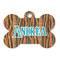 Tribal Ribbons Bone Shaped Dog ID Tag (Personalized)
