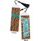 Tribal Ribbons Bookmark with tassel - Front and Back