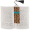 Tribal Ribbons Bookmark with tassel - In book