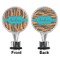 Tribal Ribbons Bottle Stopper - Front and Back