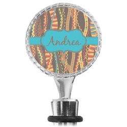 Tribal Ribbons Wine Bottle Stopper (Personalized)
