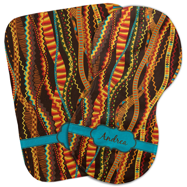 Custom Tribal Ribbons Burp Cloth (Personalized)