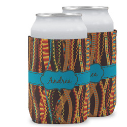 Tribal Ribbons Can Cooler (12 oz) w/ Name or Text
