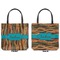 Tribal Ribbons Canvas Tote - Front and Back