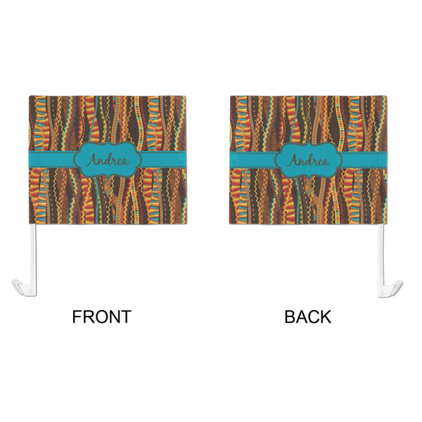 Tribal Ribbons Car Flag - Large - APPROVAL
