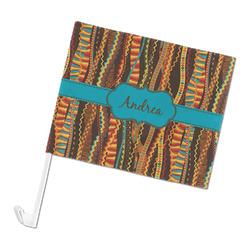 Tribal Ribbons Car Flag - Large (Personalized)