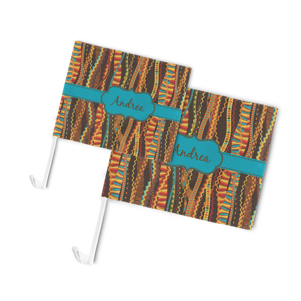 Tribal Ribbons Car Flags - PARENT MAIN (both sizes)