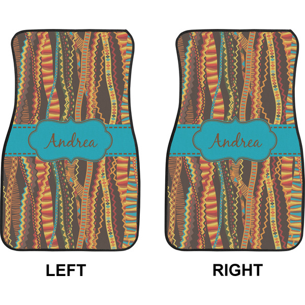 Tribal Ribbons Car Mat Front - Approval