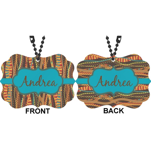 Tribal Ribbons Car Ornament (Approval)