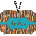 Tribal Ribbons Rear View Mirror Ornament (Personalized)