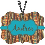 Tribal Ribbons Rear View Mirror Decor (Personalized)