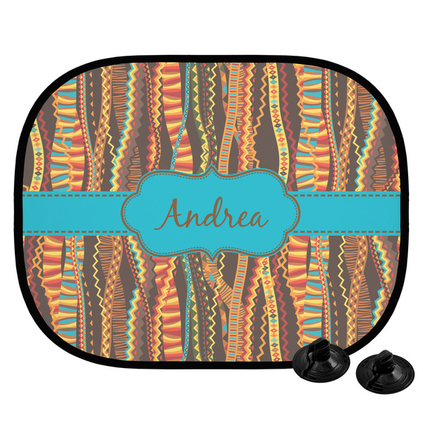 Custom Tribal Ribbons Car Side Window Sun Shade (Personalized)