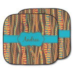 Tribal Ribbons Car Sun Shade - Two Piece (Personalized)