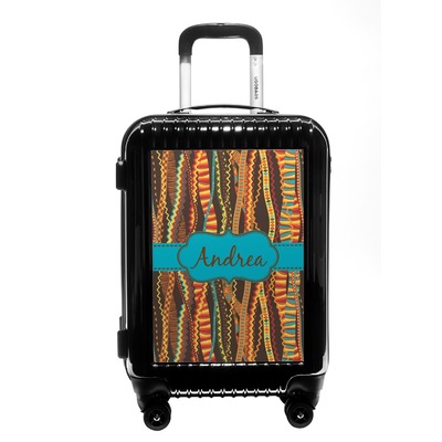 Tribal Ribbons Carry On Hard Shell Suitcase (Personalized)