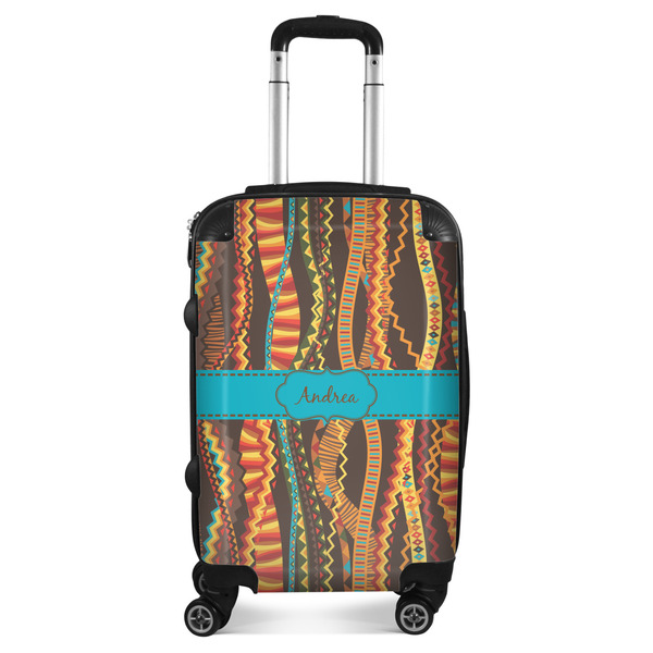 Custom Tribal Ribbons Suitcase - 20" Carry On (Personalized)