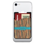 Tribal Ribbons 2-in-1 Cell Phone Credit Card Holder & Screen Cleaner (Personalized)