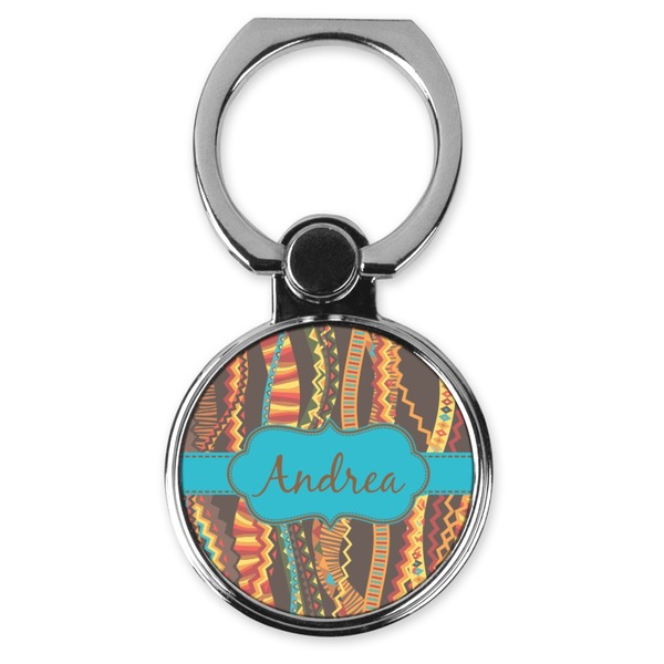 Custom Tribal Ribbons Cell Phone Ring Stand & Holder (Personalized)