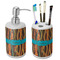 Tribal Ribbons Ceramic Bathroom Accessories Set (Personalized)