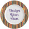 Tribal Ribbons Ceramic Dinner Plates (Set of 4) (Personalized)