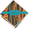 Tribal Ribbons Cloth Napkins - Personalized Lunch (Folded Four Corners)