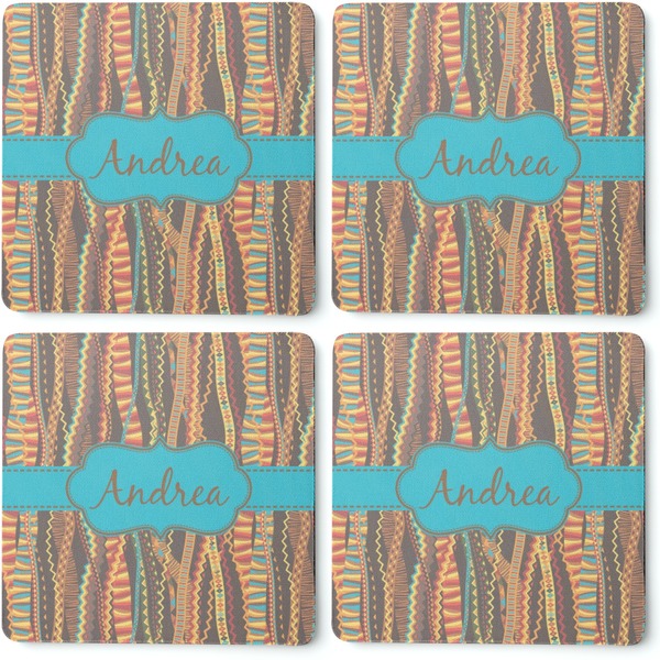 Tribal Ribbons Coaster Rubber Back - Apvl