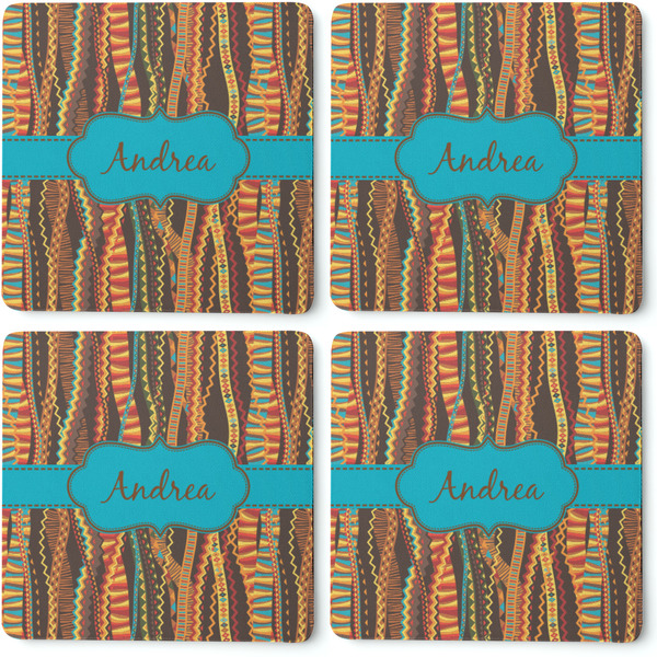 Tribal Ribbons Coaster Rubber Back - Apvl