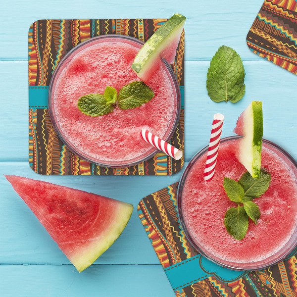 Tribal Ribbons Coaster Set - LIFESTYLE