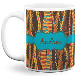 Tribal Ribbons 11 Oz Coffee Mug - White (Personalized)