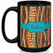 Tribal Ribbons Coffee Mug - 15 oz - Black Full