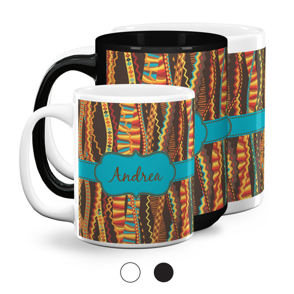Tribal Ribbons Coffee Mugs Main